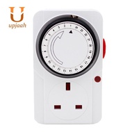 24-Hour Segmented Timer Switch--Saving Plug Timer Socket Kit-with Programmable Time Controller 3-Pin