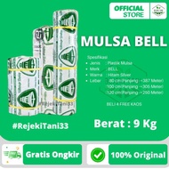 Mulsa BELL 1 Roll 9Kg Plastik Mulsa Hitam Perak Mulsa Silver Plastik