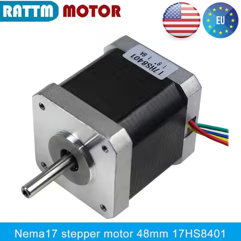 17HS8401 Nema17 Stepper Motor 2-Phase Hybrid 1.8A 48mm 78oz-in 52N.cm Torque 1.8 Degree For CNC Mach