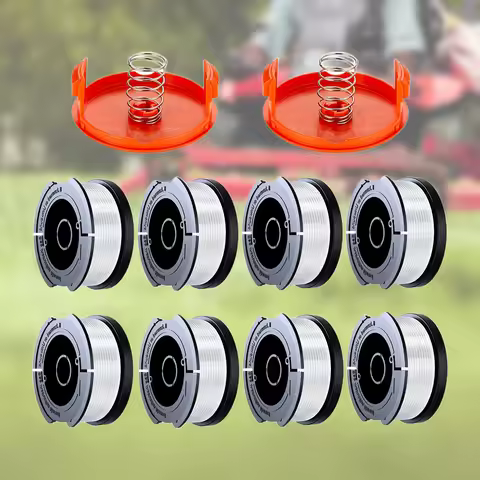 6/8pcs Nylon Trimmer Spool Line 9.14m Length Trimmer Replacement Spool AF-100-3ZP Diameter 1.65mm fo