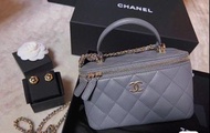 CHANEL handle 手柄 灰色 22A 長盒子