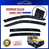 (2 Doors) Original Oem High Quality Acrylic Door Visor (3") (4'') Compatible With Suzuki Jimny SJ410