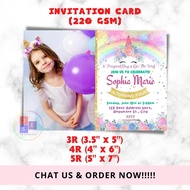 ♞,♘10PCS INVITATION CARD WITH FREE ENVELOPE (3R, 4R, 5R)