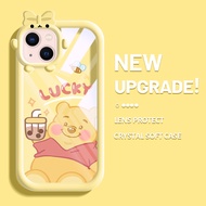 For iPhone 13 iPhone 13 Pro iPhone 13 Pro Max Case Cartoon Cute Little Bear Little Monster Softcase Cute Tpu Clear Case Frame camera Protection Casing