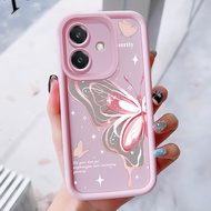 Case For OPPO A3 4G A3 Pro 5G A3X 4G A3X 5G A40 A60 5G Three-Color Butterfly Phone Silicone Shockpro