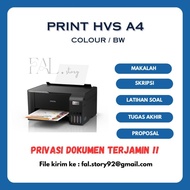 [100 Sheets A4] Print Hvs BW Full color A4 Express/ 1 hour finished