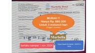 * VOUCHER MURAH MARBELLA ANYER: 3 Malam/ 4 HARI *