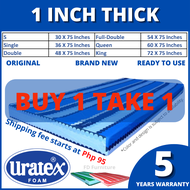 ORIGINAL URATEX FOAM Mattress 1 INCH X75 ALL SIZES ( 1x30x75 / 1x36x75 / 1x48x75 / 1x54x75 / 1x60x75 / 1x72x75 - ALL COLORS) [ S size / Single size / Double size / Full Double size / Queen size / King size ] BED FOAM - URATEX SALE - URATEX BED ON SALE