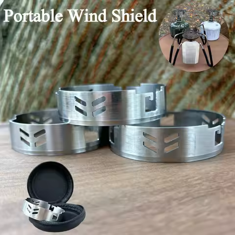 Outdoor Campings Stove Windscreen for BRS-3000T SOTO-310 Stainless Steel Gas Stove Wind Shield Ultra