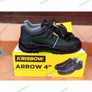 (asq) Safety SHOES KRISBOW SAFETY SHOES ARROW 4 INCH sefty-Black SHOES