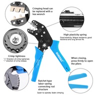 1 unit SN-01BM Wire cutting dan crimping tang AWG28-20 0.08-0.5mm2 Wire Crimp Connector Terminal