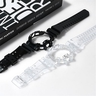 HOT ； สายนาฬิกาข้อมือ หนัง PU สําหรับ Casio G-SHOCK GA-400 GBA-400 GBA401 GA400-1