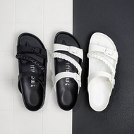 MEGAN MONOKROM SIZE 36-41 | MAMIJI SANDALS QUALITYWanita AT AFFORDABLE PRICES
