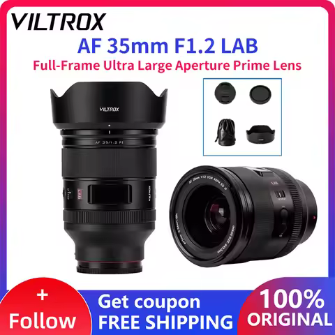 VILTROX AF 35mm F1.2 LAB Full-Frame Auto Focus Large Aperture Prime Lens for Sony E Nikon Z Cmarea Z