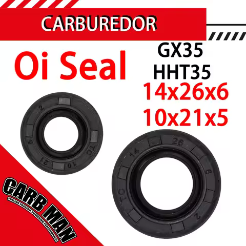 14X26X6 14*26*6 10x21x5 10*21*5 Crankshaft Oil Seal Set For GX35 HHT35 HHT35S Trimmer Brush Cutter E