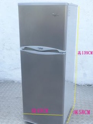 雙門雪櫃 139CM高 迷你雪櫃 mini fridge second hand refrigerator (( double door small size
