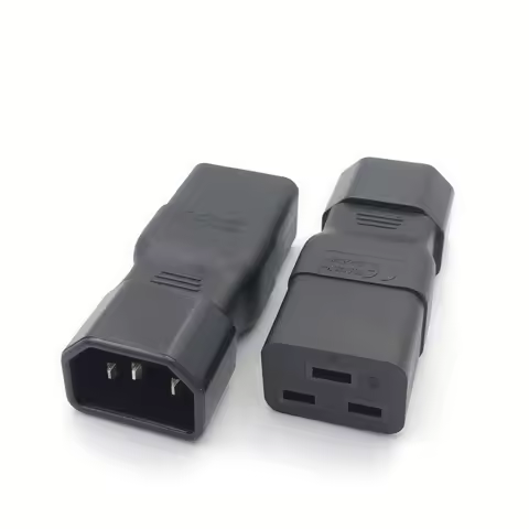 IEC 320 C19 to C14 AC Power Adapter Plug, Connect C20 To C13 Power Male To Female Converter 10A 250V