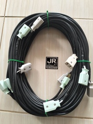 สายไฟหลักไฟทางไฟประดับไฟ้เต้น. ยาว50เมตรปลั๊กห่าง5เมตร10ปลั๊กขนาดสายไฟVCT ฉนวน2ชั้นพร้อมใช้งาน