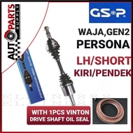 100% ORI GSP WAJA 1.6 GEN2 PERSONA DRIVE SHAFT GSP LEFT / SHORT KIRI / PENDEK GS.P