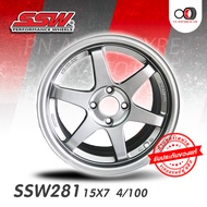 ล้อแม็ก SSW รุ่น 281 ขอบ15" 4รู100 จำนวน 4 วง