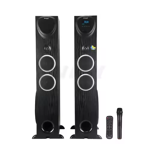 10 Inch Bluetooth Speaker 200W Active Sound Box 3-Way Floor-standing Audio USB SD FM AUX Remote Cont