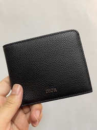 Dior homme 男 黑 真皮 短夾 皮夾