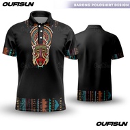 Modern Barong Ethnic Tribal Inspired Polo Shirt For Men Short Sleeve Asean Cultural Clothing Men's C