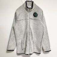 古著 Champion 長袖學院風羊毛外套，圍巾外套，夏威夷大學，白色，秋冬裝