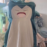 In Stock 200/150Cm Giant Snorlax Plush Pokemon Plush Toys Kawaii Soft Snorlax Leather Shell Plushie 