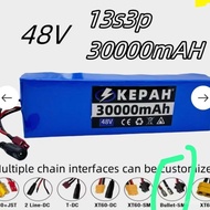 Electric bicycle battery 48v 30Ah 18650 Li-ion Battery Pack 13String3and+Charger