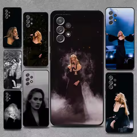 Singer A-Adele Phone Case For Samsung S25,S24,S21,S22,S23,S30,Ultra,S20,Plus,Fe,Lite,Note,10,9,5G Bl
