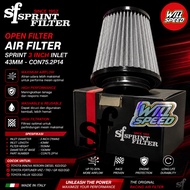 SPRINT FILTER AIR FILTER OPEN FILTER SPRINT 3 INCH INLET 43MM CON75.2P14
