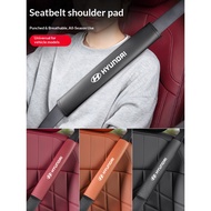 For Hyundai N Line Sonata Elantra i20 i30 Accent Tucson Azera Car Leather Seat Safety Belt Cover Bel