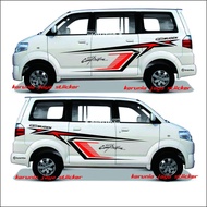 Suzuki apv Car Sticker cutting Car Side body Sticker apv Car Variation Sticker apv granmax (Earloop)