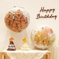 Birthday string, Capybara themed balloon