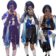Wanderer Cosplay Costume with Hats Scaramouche Cosplay Costume Balladeer Kimono