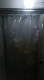 組合式冷凍庫透明塑膠簾(狀態良好)(有不鏽鋼夾片)(寬80*高180cm)門簾 耐寒ＰＶＣ條狀式門簾 PVC冷凍門簾