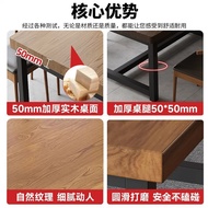 Workbench Table Simple Solid Wood Negotiation Conference Table Long Strip loft Modern Large Desk Com