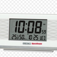 Watchhappy SEIKO DIGITAL ALARM Desk Clock QHL094W ORIGINAL WHITE QHL094