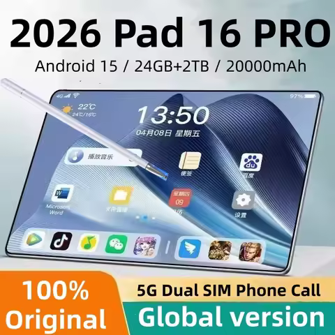 Original Tablet Pad 16 PRO 11 Inch 24GB RAM 2TB ROM tablet Android 15 Core Pad Tablet PC Phone Dual