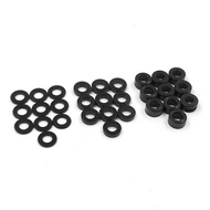YEAH RACING BLACK ALUM M2 X 4MM FLAT WASHER SET (0.5/1.0/2.0) YA-0753BK ILM...