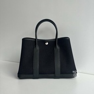 全新全配有購證🙌🏻 Hermès 愛馬仕 Garden Party 30 帆布黑🖤 花園包💐