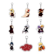 Naruto Anime Acrylic Keychain Chibi Kakashi Akatsuki Gaara Deidara Pain Konan Kisame backpack decora