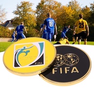 youn Football Referee Flip Coin Portable Hard Alloy Coins Pick Side Soccer Flip Coin
