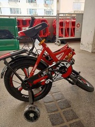 16吋鳳凰兒童單車698元一正品鳳凰 新款摺合單車避震 三刀鋁葉車圈 後座架 加寬附助輪 兒童中童小童單車 四色橙/紅/藍/粉 12吋588元／14寸638元(約10.8kg)／16寸698元 (約1
