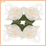 Artificial Bridesmaid Wrist Flower Corsage and Boutonniere Bridal Bracelet Wristlet  huyisheng