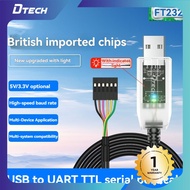 DTECH USB To TTL Serial Adapter FTDI 3.3V/5V Testing Cable Suitable For Windows 1087 Linux 3 Pin/4 P