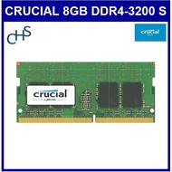 Crucial 8GB DDR4 3200MHz CL22 (CT8G4SFS832A) 1.2V Non-ECC SODIMM, SO-DIMM Laptop RAM 3200 Notebook M