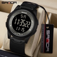 SANDA Digital Watch Men Military Army Sport Wristwatch Top Brand Luxury LED Stopwatch Waterproof Male Electronic Clock 6107