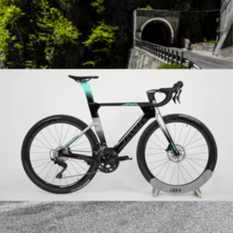 Java SUPREMA 700c Carbon Fibre Race 24 Speed OEM Disc Brake Cycling Road Bike Bicycle R7120 Integrat